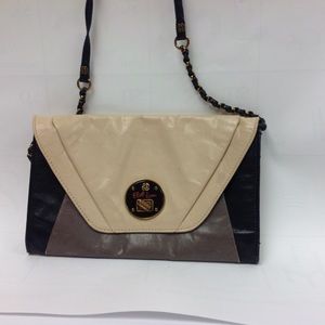 Vintage Elliott Luca Brown Leather Clutch Tan